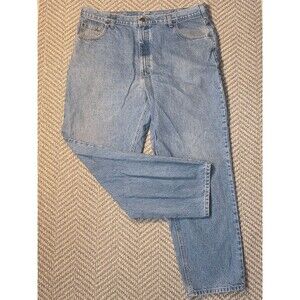 Carhartt Mens Relaxed Fit Straight Leg Jeans Light Wash Denim Size 42x32